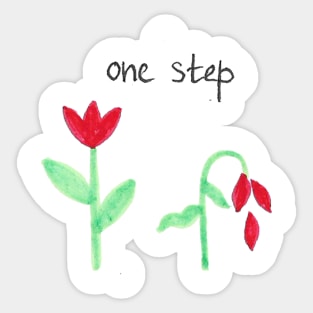 two flowers Sticker